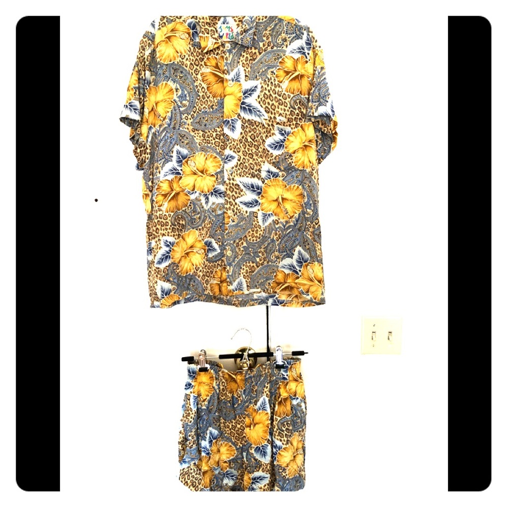 Jams World Hawaiian matching shirt and shorts